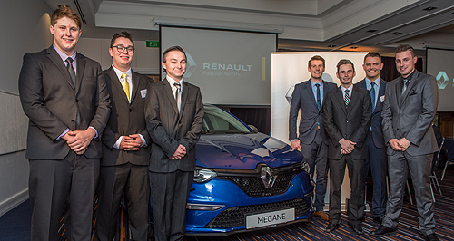 Renault names top apprentice for 2016