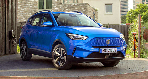 Range upgrade and new look for electric MG ZS