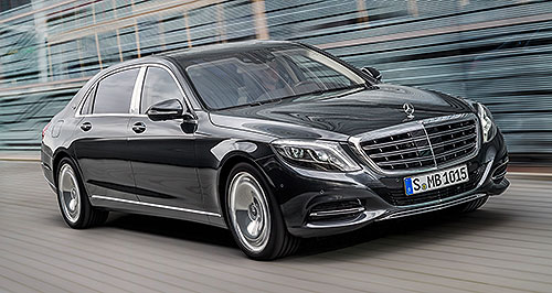 Mercedes-Maybach S600 cruises in