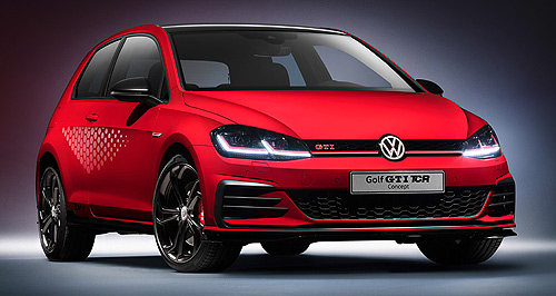 VW unveils wild Golf concept trio