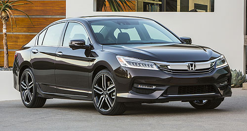 Facelifted Honda Accord outed