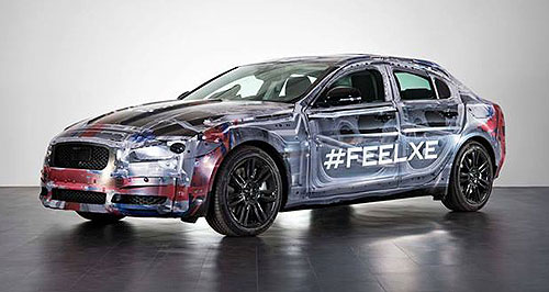 Jaguar partially reveals production XE sedan