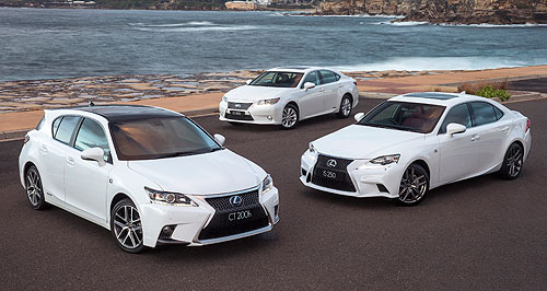Lexus refreshes IS, ES and CT ranges