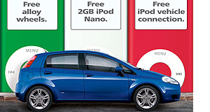 Free alloys and iPod for Punto