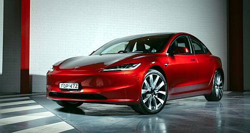 Updated Tesla Model 3 in showrooms now