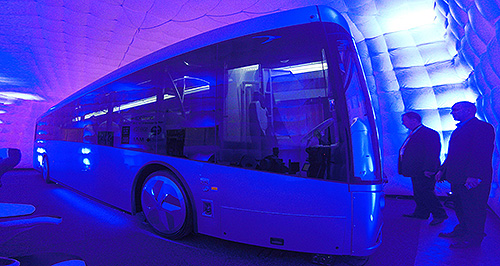 Electric bus set for street trials