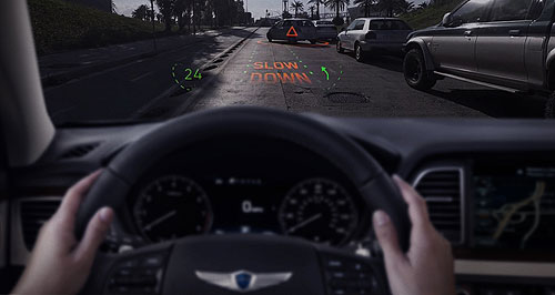 CES: Hyundai unveils augmented reality windscreen