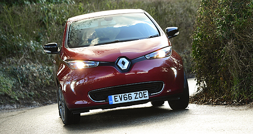 Renault Zoe leads EV charge