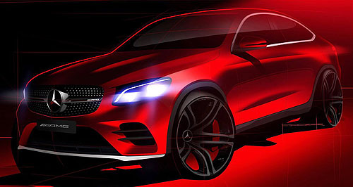New York show: Mercedes teases GLC Coupe