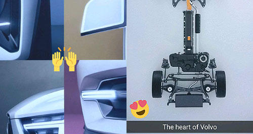 Volvo reveals plug-in V40 snaps