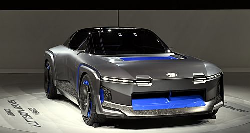 Rally-inspired Subaru EV unveiled