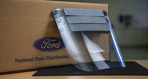 Ford Australia begins testing face shield prototypes