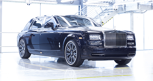 Final Rolls-Royce Phantom floats down production line