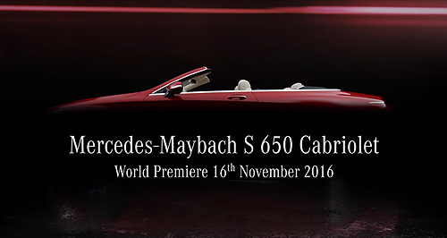 LA show: Maybach teases convertible