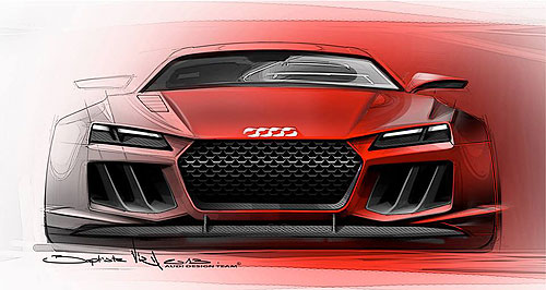 Frankfurt show: Audi sketches stunning sports concept