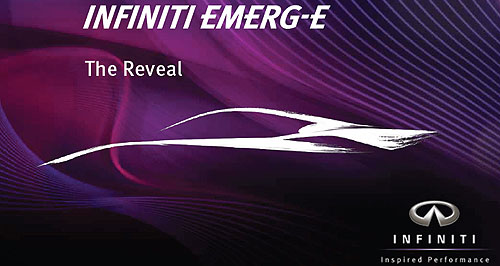 Geneva show: Infiniti chooses to EMERG-E