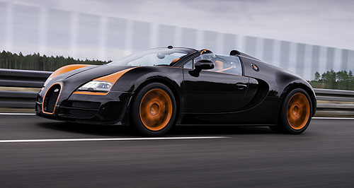 Bugatti Veyron smashes roadster world record