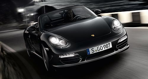 Porsche's Boxster goes black too