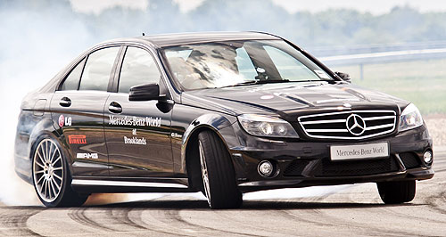 World record drift for Mercedes-Benz C63 AMG