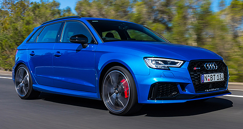 Audi adds RS3 Sportback at $80k