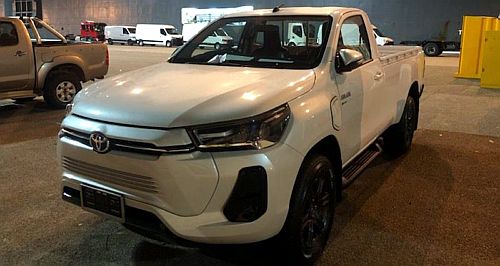 Electric HiLux arrives for testing Down Under