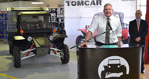 Minister launches new Australian-built Tomcar