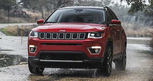 Jeep Compass plots global course