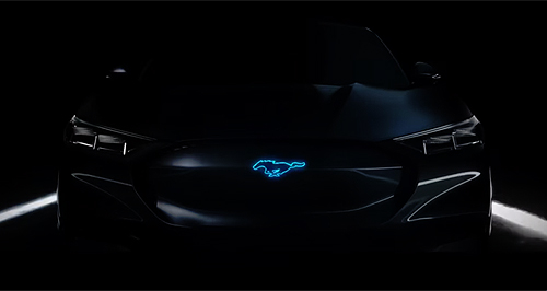 Ford teases electrified pony car