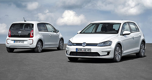 Frankfurt show: Volkswagen readies e-Golf and e-Up