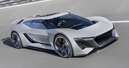 Audi previews possible battery-electric supercar