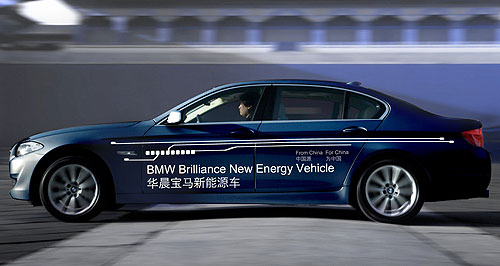 Shanghai show: BMW plugs in 5 Series for China