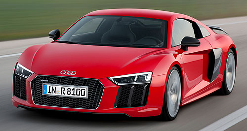 Geneva show: Audi's R8 races in