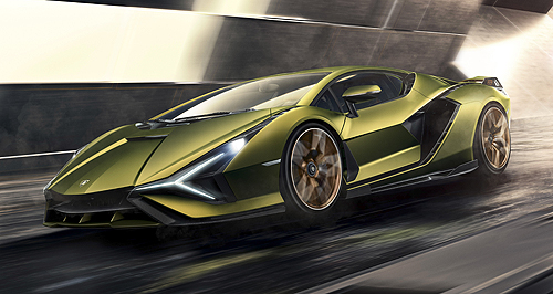 Frankfurt show: Lamborghini goes hybrid with Sian