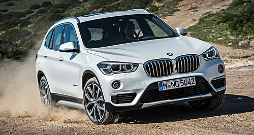 Front-drive BMW X1 uncovered