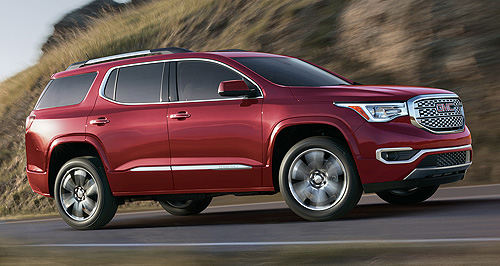 Detroit show: GMC chops 318kg from Acadia