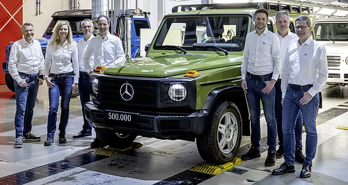 Mercedes-Benz celebrates 500,000th G-Wagen